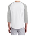 thumbnail image 2 of Yellow Rooster Men's Colorblock Raglan Jersey White/ Heather Grey XS, 2 of 6