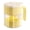Yellow-YE-home supplies, variant on LEFTHIGH Home 360ml Glass Spice Jars with Flip Lid and Seal Kitchen Organizer for Dry Food Storage 1 Piece in Beige Green Yellow Christmas Gifts
