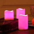thumbnail image 2 of POINTERTECK 3 Pcs Bougies DEL Sans Flamme Vacillantes Changeant de Couleur Lumières de Bougie à Piles avec Télécommande, 2 of 15