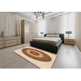 thumbnail image 4 of Ahgly Company Indoor Round Patterned Red Fox Red Area Rugs, 5' Round, 4 of 6