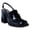Blue, variant on Women Fashion Slingback Pumps with Buckle Strap Closed Square Toe Chunky Block High Heel Loafers Casual Office Business Outfit Shoes Size 5 Pink