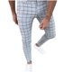 thumbnail image 2 of Pantalones largos de poliéster para hombre, moda informal, con bolsillos, botones en la cintura, para hombre, 2 of 6