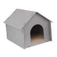 thumbnail image 2 of Flynix Maison Extérieure pour Chat Abri pour Chaton Protection Portable Imperméable Maison pour Animaux Papier Ondulé, 2 of 10