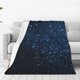 thumbnail image 1 of Balery Blue Glitter Retro Manta de Felpa Suave y Acogedora – Cobija de Franela Aterciopelada para Cama, Lavable y Cálida para Sofá, Mascotas, Transpirable-80"x60", 1 of 7