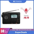 thumbnail image 2 of RETEKESS V115 Radio FM AM SW Radios portátiles AM FM Radio de onda corta recargable con baterías Todas las ondas completas Altavoz grabador USB Tan Jianjun  unisex, 2 of 2