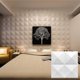 thumbnail image 4 of Gwong Decoración hogareña Pegatina de azulejos Auto adhesivo Impresionante efecto visual Llamada ignífuga PVC Relieve 3D Panel de pared Suministros de la decoración para el dormitorio Gwong 21068337, 4 of 6