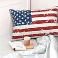 thumbnail image 4 of Kdxio Cotton Pillow Cases 20"x30" Pillowcases,Soft and Breathable Bedroom Pillow Cases-Vintage American Flag-No Pillow Core, 4 of 5