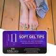 thumbnail image 4 of 500Pcs Full Cover False Transparent Nails Extension, Artificial Nails, Toe Nails, 4 of 7