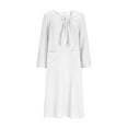 thumbnail image 5 of Mifsaly Vacation Dresses for Women Linen Dress Maxi Long Sleeve Bow-Tie Elegant Beach Dress Lightweight Spring Summer Outfits with Pockets 2026 XL, 5 of 8