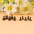 thumbnail image 2 of Domqga 20pcs Round Head Solid Copper Nail Rivet Button DIY Leather Accessories(8*6mm bronze), Rivets, Nail Rivet Button, 2 of 6