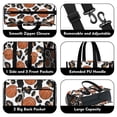 thumbnail image 3 of Teacher Tote Bag,White Leopard Basketballs Pattern Teacher Utility Tote Bag,Large Work Tote Bags for Women with Multiple Pockets,Top Zipper Closure,13.8x10.6x6.7 Inch, 3 of 5