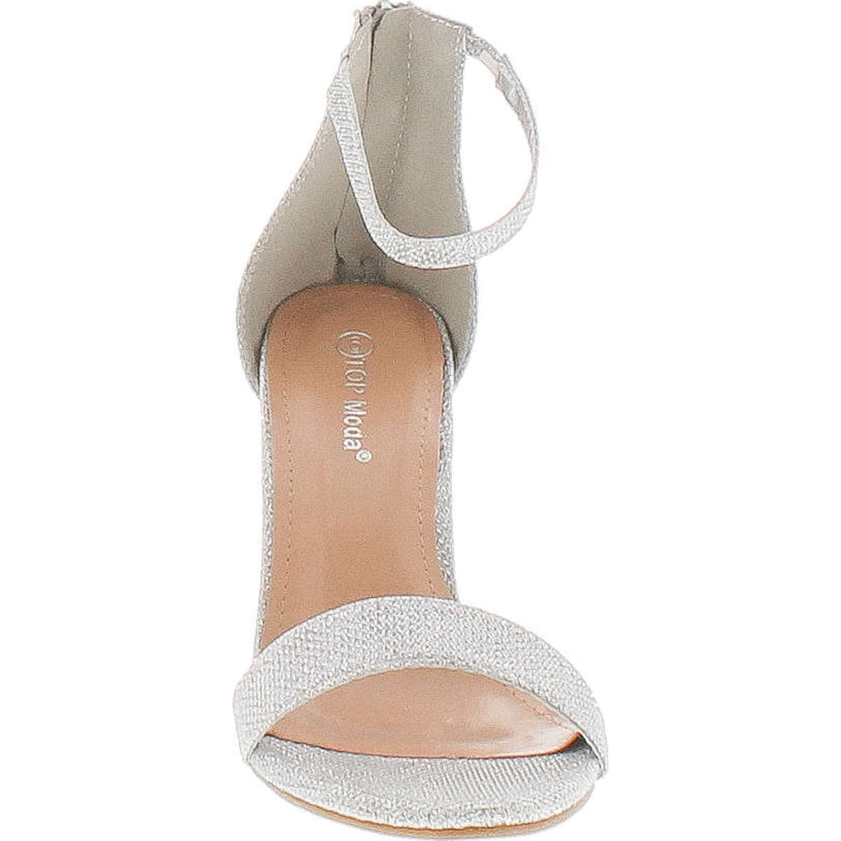 top moda silver heels