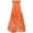 Orange - orangemulti, variant on Jump Apparel Womens Tropical High-Low Dress, Orange, Juniors, 1/2