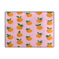 thumbnail image 5 of Yayeee Area Rugs for Living Room 5.2'x4' Non Slip Washable Bedroom Floor Carpet, Cartoon Oranges, 5 of 5