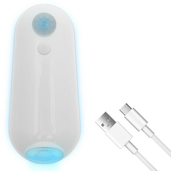 1/2 Pcs Toilet Bowl Light Rechargeable Toilet Night Light with Motion Activated Sensor and 8 Color Changing for Bed Feet Cabinet Stair Entryway