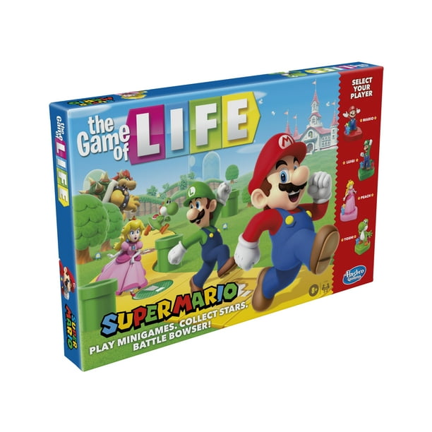 The Game of Life Super Mario Edition Board Game for Kids Ages 8 and Up