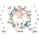 thumbnail image 3 of Weeks Monthly Baby Milestone Blanket Newborn Photo Props Telón De Fondo - Mariposa, se describe Sunnimix Manta infantil mensual, 3 of 8