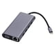 thumbnail image 3 of Estación de acoplamiento USB C compatible con HDMI 4K jixopn, lector de tarjetas TF/SD, adaptador multipuerto 11 en 1, transmisión de 5 Gbps, puerto Ethernet VGA para MacBook, portátil y notebook., 3 of 8