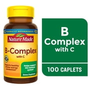 Nature Made B Complex With Vitamin C Caplets, Dietary Supplement, 100 Count