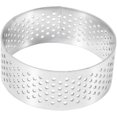 thumbnail image 4 of Paquete de 10 anillos de tarta de acero inoxidable de 5 cm, pastel perforado resistente al calor, 4 of 4