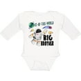 thumbnail image 3 of Inktastic Out of this World Big Brother Astronaut in Space Boys Long Sleeve Baby Bodysuit, 3 of 5