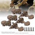 thumbnail image 4 of Guitar Locking Tuners Head Knobs Tuning Pegs 3 Left 3 Right Musical Instrument AccessoriesBronze, 4 of 4