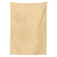 thumbnail image 3 of Ambesonne Chevron Tablecloth Rectangular Table Cover, Vintage Zig Zag, 60"x84", Apricot Peach, 3 of 4