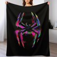thumbnail image 4 of Manta tamaño queen de IntoTheSpider-Verse, regalo para niñas y niños, supersuave, ligera y acogedora, de franela de felpa, ideal para cama y sofá, para todas las estaciones, 101 x 127 cm., 4 of 8