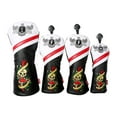 thumbnail image 2 of LOVIVER 4 Pcs Housse de Golf PU Club de Golf Housses de Tête Imperméables Conducteur Club, 2 of 8