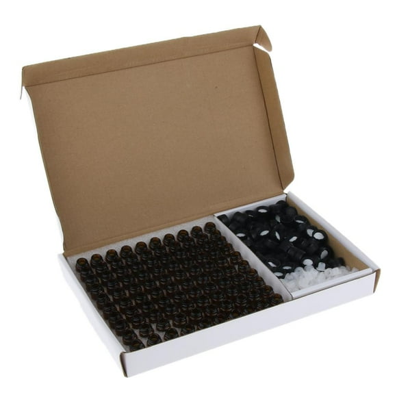 Mini Botellas de Vidrio Yuyangstore con Reductor de Orificio 2ml Botellas de Aceite Esencial