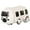 White, variant on Hecnuo,Bus Shaped Leak Proof Water Bottle,500ml Portable Cup with Strap,for Drinking Water On The Go Using A Bus Shaped 360° Leak Proof Portable Water Bottle with Strap and Detachable Toy Top.