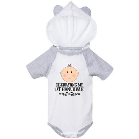 

Inktastic Babys 1st Hanukkah Gift Gift Baby Boy or Baby Girl Bodysuit