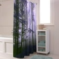 thumbnail image 6 of Fall Shower Curtain Sunshine Purple Forest Shower Curtains for Bathroom Trees Mist Bath Curtains Sets with Hooks for Autumn Thanksgiving Seasonal Bathroom Decor Polyester Fabric Waterproof 84 x 72 in, 6 of 6