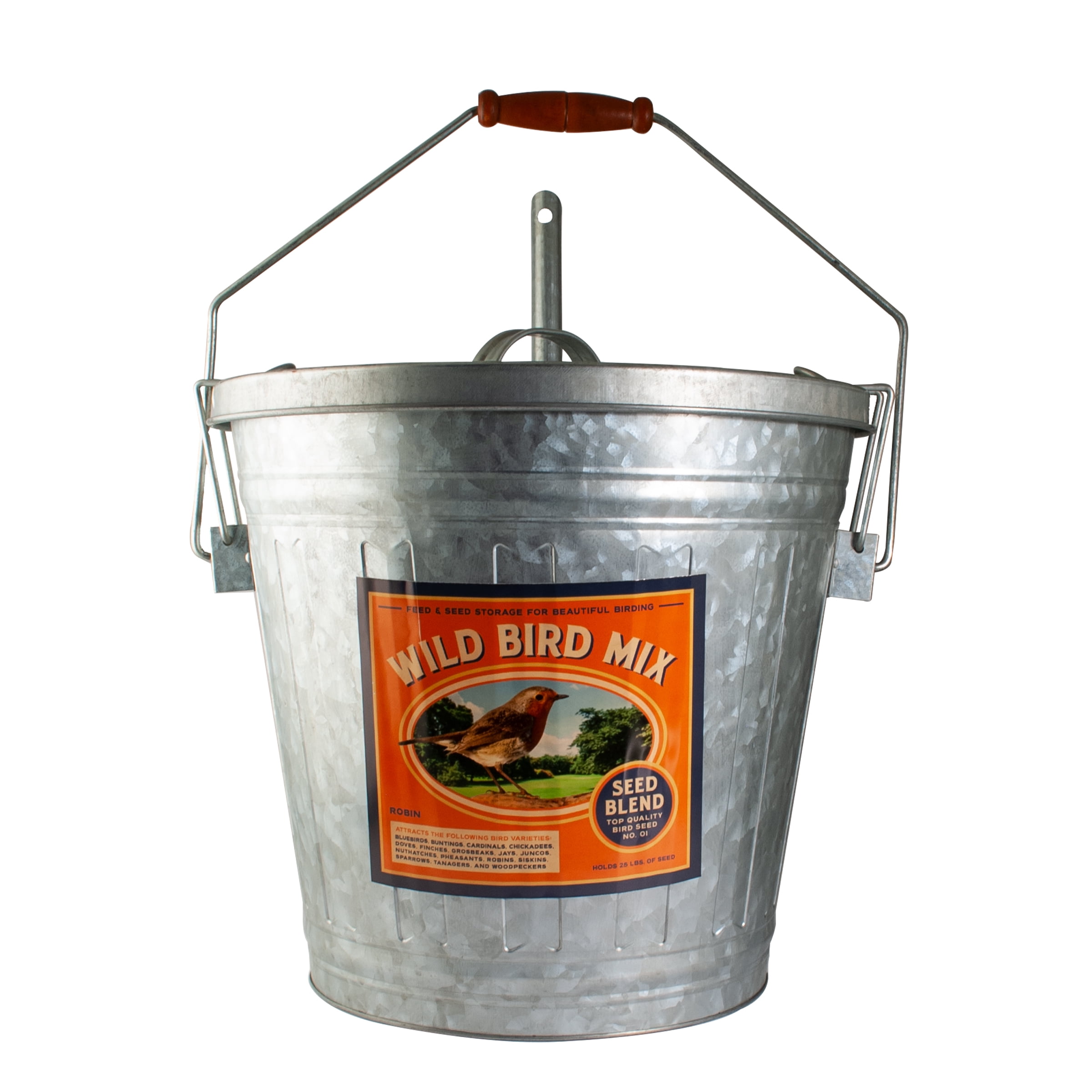 BESTNEST INC WoodLink Bird Seed Storage Container Rustic Farmhouse 25 lb Capacity — $42.35 (23% off)