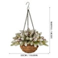 Artificial Christmas Hanging Basket, Christmas Artificial Plant Hanging