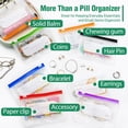 thumbnail image 4 of A8 Waterproof Pill Pouch Set, Large Weekly Pill Organizer with 14 Color-Coded Medicine Pouches, Reusable Travel Medicine Organizer, Zippered Pill Storage for Fish Oils, Vitamins (Light Gray), 4 of 8