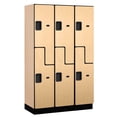 thumbnail image 3 of Salsbury Industries 27368MAP Extra Wide Designer Wood Locker - 3 Wide - Maple, 3 of 4