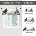 thumbnail image 6 of Wolf Valance Rod Pocket Window Curtain for Kitchen Winter Misty Forest Wildlife Safari Animal Hunting Theme Thermal Insulated Room Darkening Curtain for Dinning Room 54 by 18 in, 1 Panel, 6 of 6