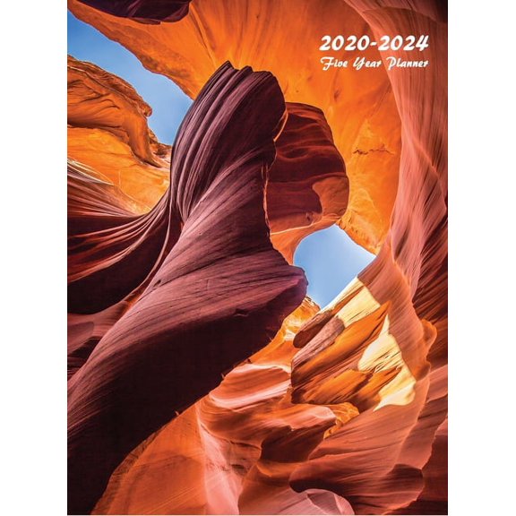 2020-2024 Five Year Planner: Five Year Monthly Planner 8.5 x 11 with Hardcover (Antelope Canyon)