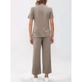 thumbnail image 4 of Conjunto Deportivo de Dos Piezas para Mujer, Informal, de Corta y Pantalón . Caqui L, 4 of 5