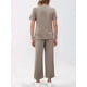 thumbnail image 4 of Conjunto Deportivo de Dos Piezas para Mujer, Informal, de Corta y Pantalón . Caqui S, 4 of 5