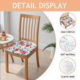 thumbnail image 2 of Pioneer Flower Floral Print Pattern Seat Covers for Dining Room Chairs Set Of 4,Stretch Printed Washable Chair Seat Cover with Elastic Ties and Button,Removable Waterproof Couch Cushion Covers, 2 of 6