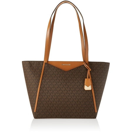 Michael Kors Whitney Ladies Large Brown Leather Tote Bag 30S8GN1T3B-200