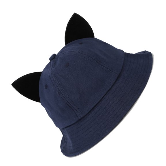 Unisex Hat Cats Ear Decorated Sun Hat Breathable 3D Cats Ears Sports Fisherman Hat Surprise Gift for Getaways