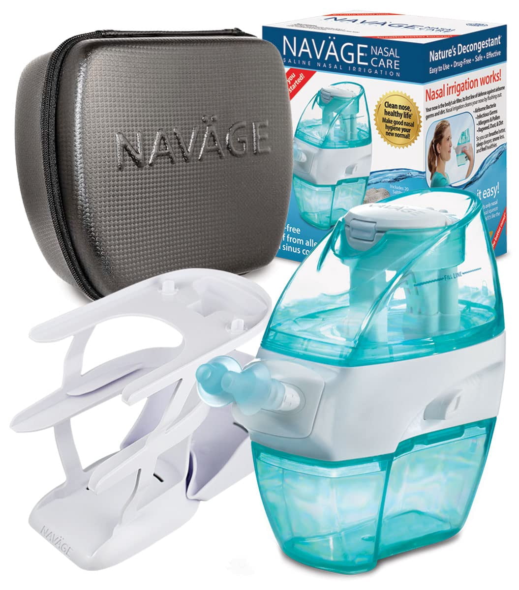 Navage Navage Essentials Bundle Nasal Irrigation System - Saline Nasal Rinse ...