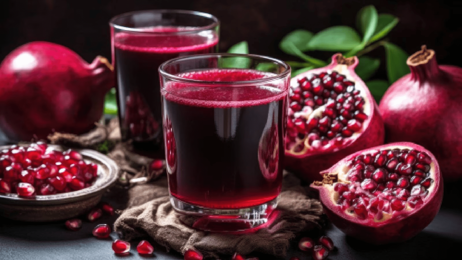 Pomegranate Juice Net 33.8 fl.oz (1 Ltr.) - One (1) Glass Bottle - High in Antioxidants