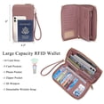 thumbnail image 2 of Bolso bandolera Idesort grande para mujer rosa con monedero, 2 of 7
