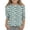 C Multicolor, variant on 3/4 Sleeve Tops for Children Print Graphic Round Neck Base Shirt Womens Crew Neck Teen T Shirt