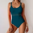 thumbnail image 6 of ylioge Tankini Swimsuits for Women One-Piece Sleeveless Bathing Suits Ladies Trendy Solid Color Full-Coverage Surfing Diving Tankinis, 6 of 7