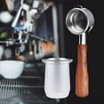 thumbnail image 3 of Portafiltro de café manos libres Anillos dosificadores Vaso dosificador Embudo dosificador para piezas Taza dosificadora plateada, 3 of 9